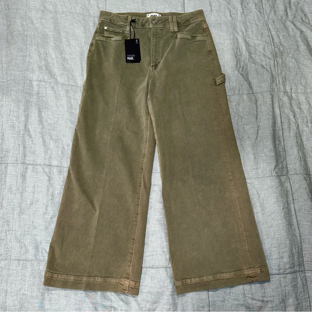 PAIGE Anessa Ankle Wide-Leg Jeans (NWT)